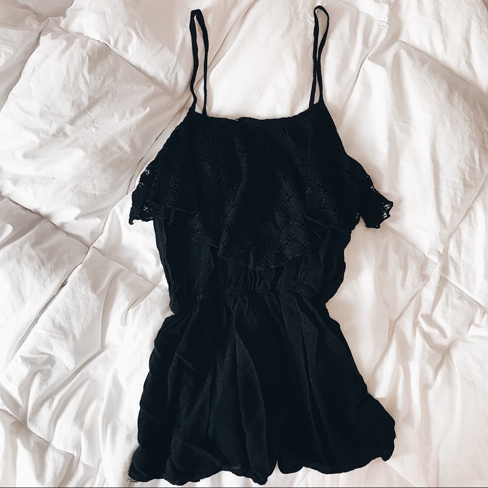 Black LA hearts romper